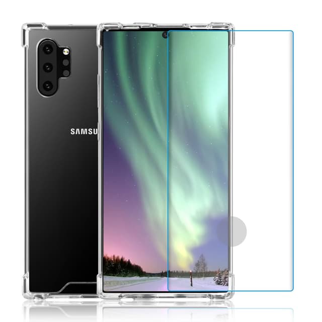 Case and 2 protective screens Galaxy Note 10+/Note 10+ 5G - Recycled plastic - Transparent