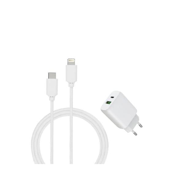 Charger + Cable (USB-C + Lightning) 25 - WTK