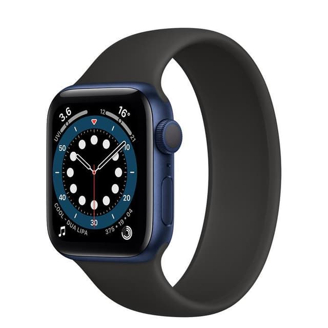 Apple Watch (Series 6) GPS 44 - Aluminium Blue - Sport band Black