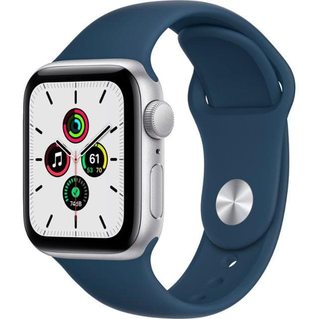 Apple Watch (Series SE) GPS 40 - Aluminium Silver - Sport band Blue
