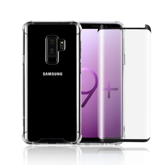 Case and 2 protective screens Galaxy S9 Plus - Recycled plastic - Transparent