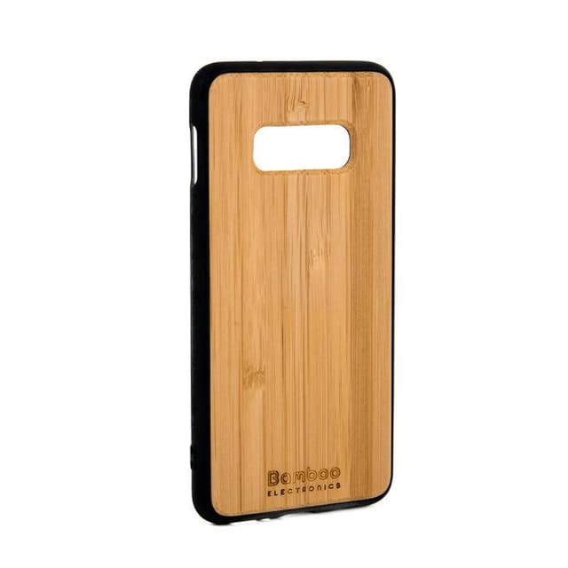 Case and protective screen Galaxy S10e - Wood - Brown