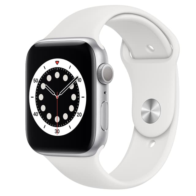 Apple Watch (Series 6) September 2020 40 - Aluminium Silver - Sport loop White