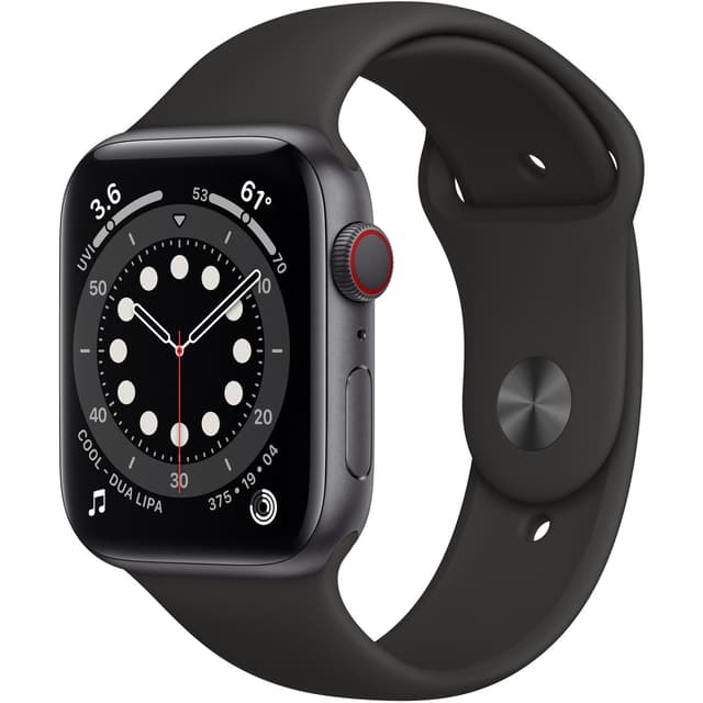 Apple Watch (Series 6) September 2020 44 - Aluminium Space Gray - Sport loop Black