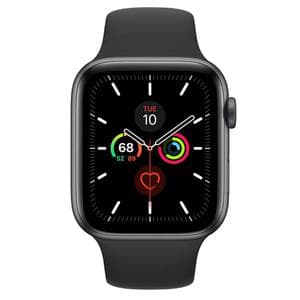 Apple Watch (Series 5) GPS + Cellular 44 - Aluminium Grey - band Black